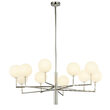 Candelabru modern alama abajururi sticla opal 10xG9/60W Feme 1936 Jupiter
